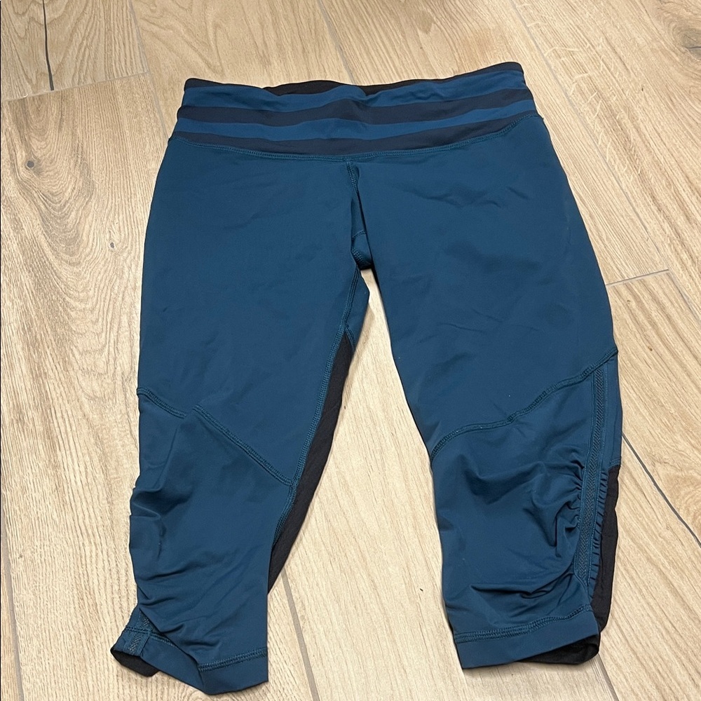lululemon athletica run for your life Blue and Black Leggings‎